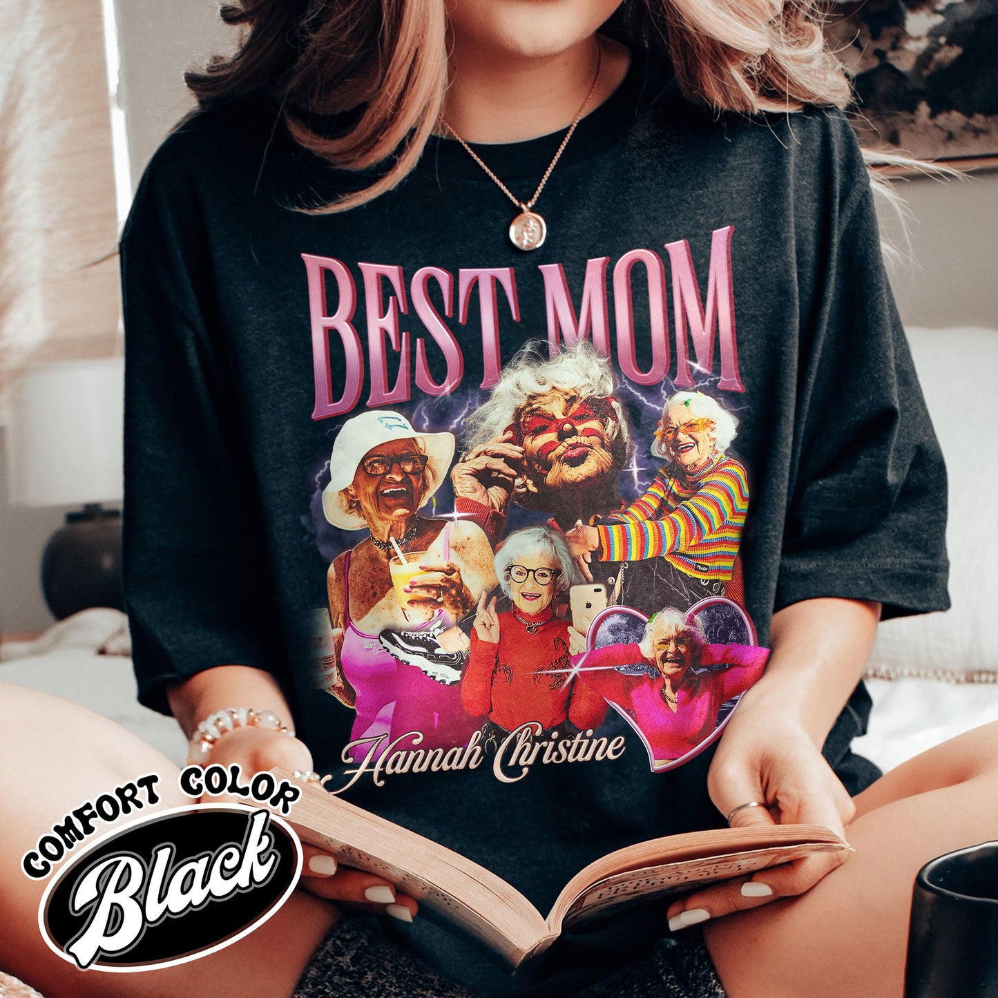 Mother’s Day Comfort Color Shirt, Custom Best Mom Shirt, Personalized Bootleg Best Mom Shirt