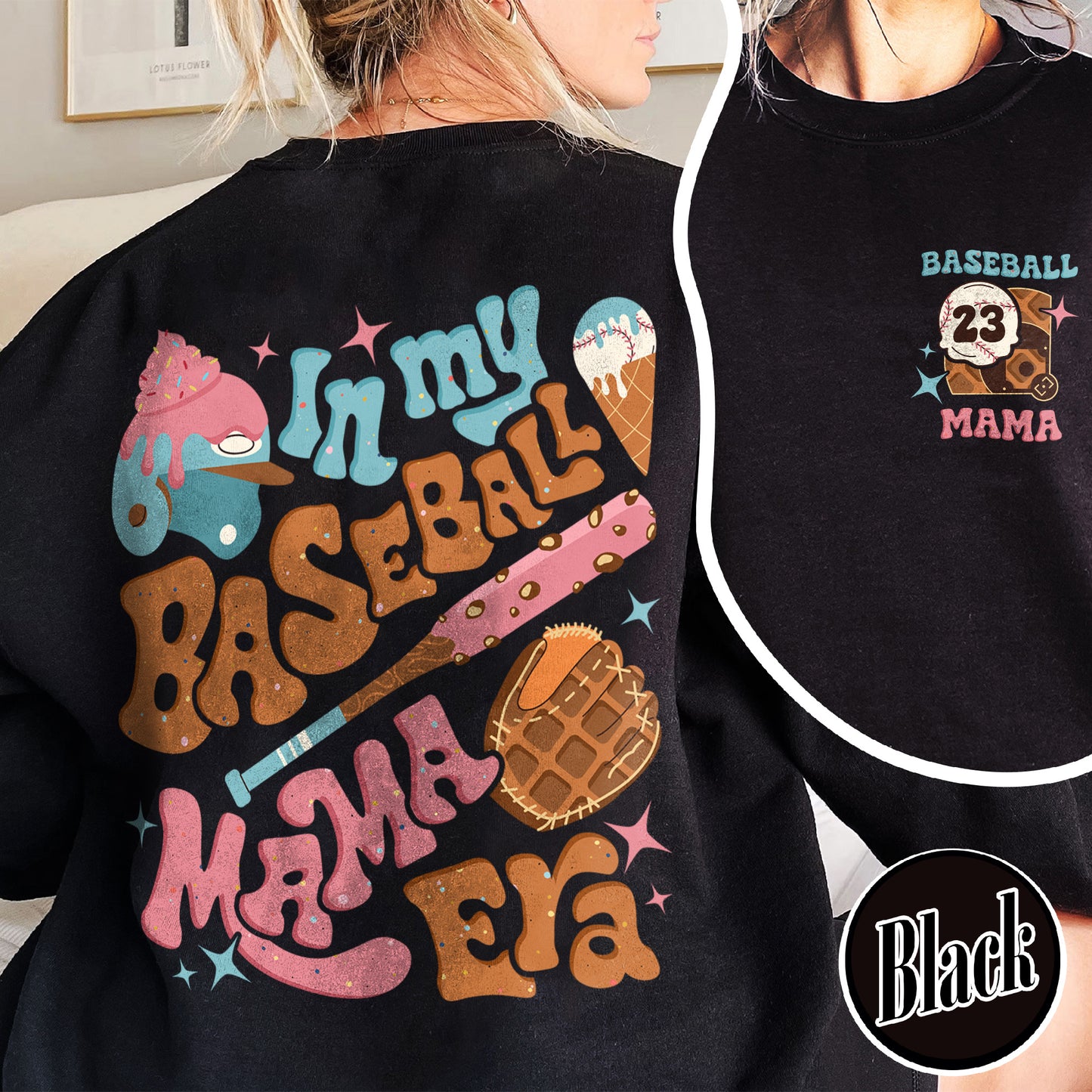 Mother’s Day Sweatshirt, Personalized Baseball Drip Mama Sweatshirt, Custom Baseball Sweatshirt, Baseball Sweatshirt