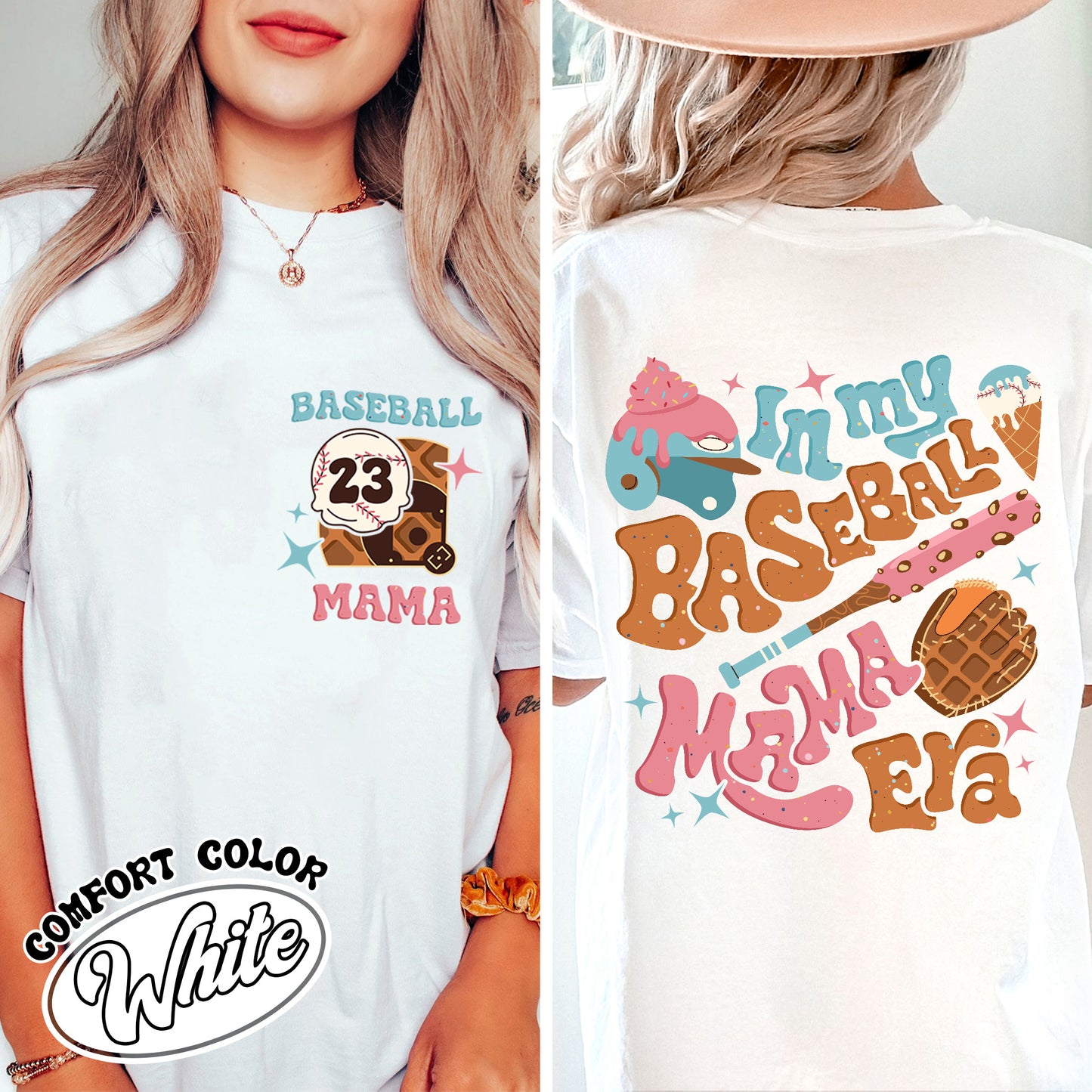 Mother’s Day Comfort Colors Shirt, Personalized Baseball Drip Mama Shirt, Custom Baseball Shirt, Baseball Shirt