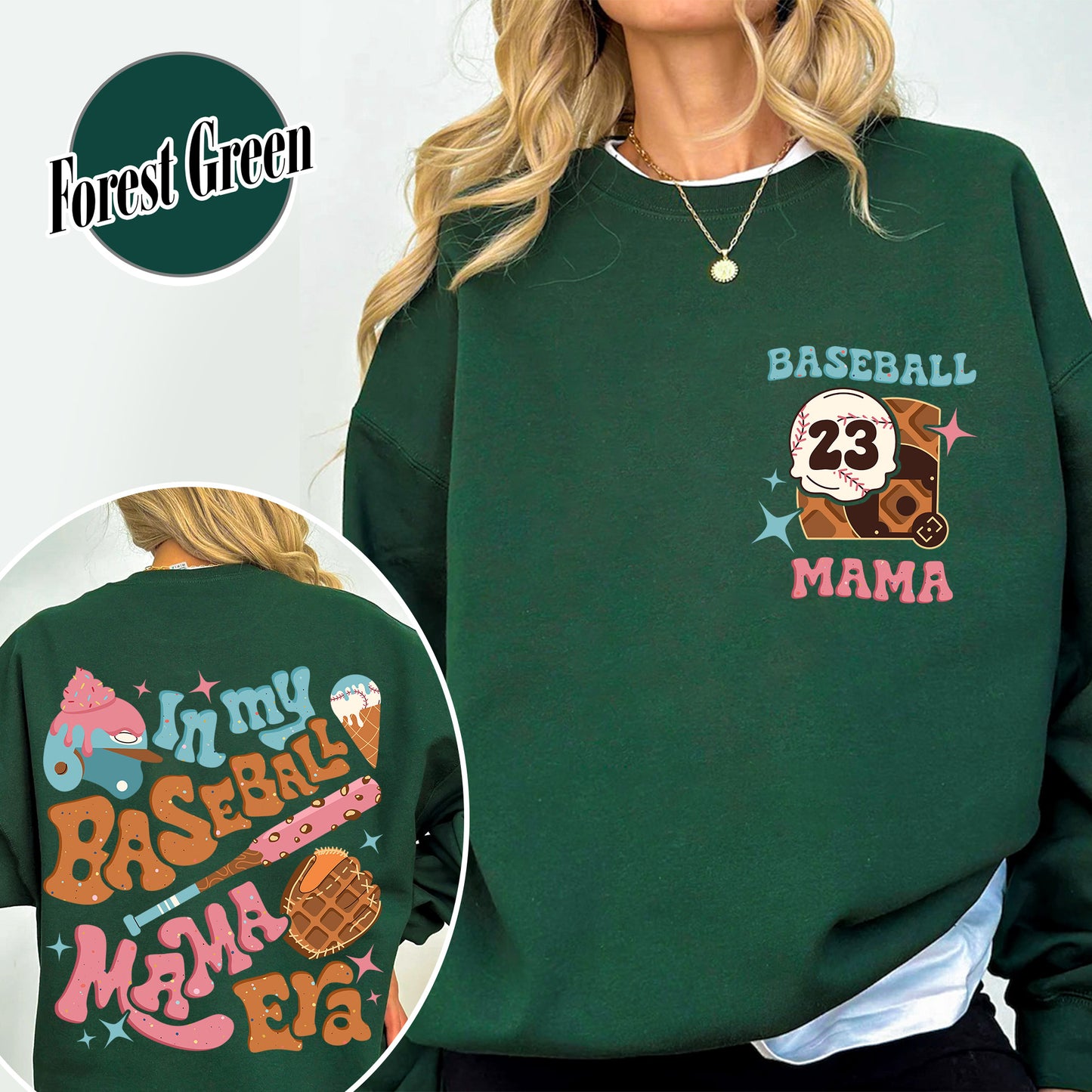 Mother’s Day Sweatshirt, Personalized Baseball Drip Mama Sweatshirt, Custom Baseball Sweatshirt, Baseball Sweatshirt