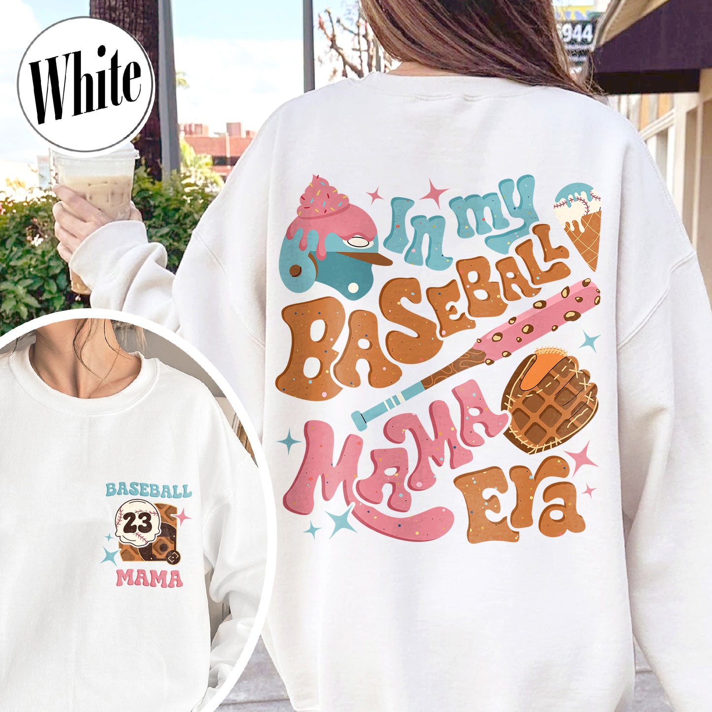 Mother’s Day Sweatshirt, Personalized Baseball Drip Mama Sweatshirt, Custom Baseball Sweatshirt, Baseball Sweatshirt