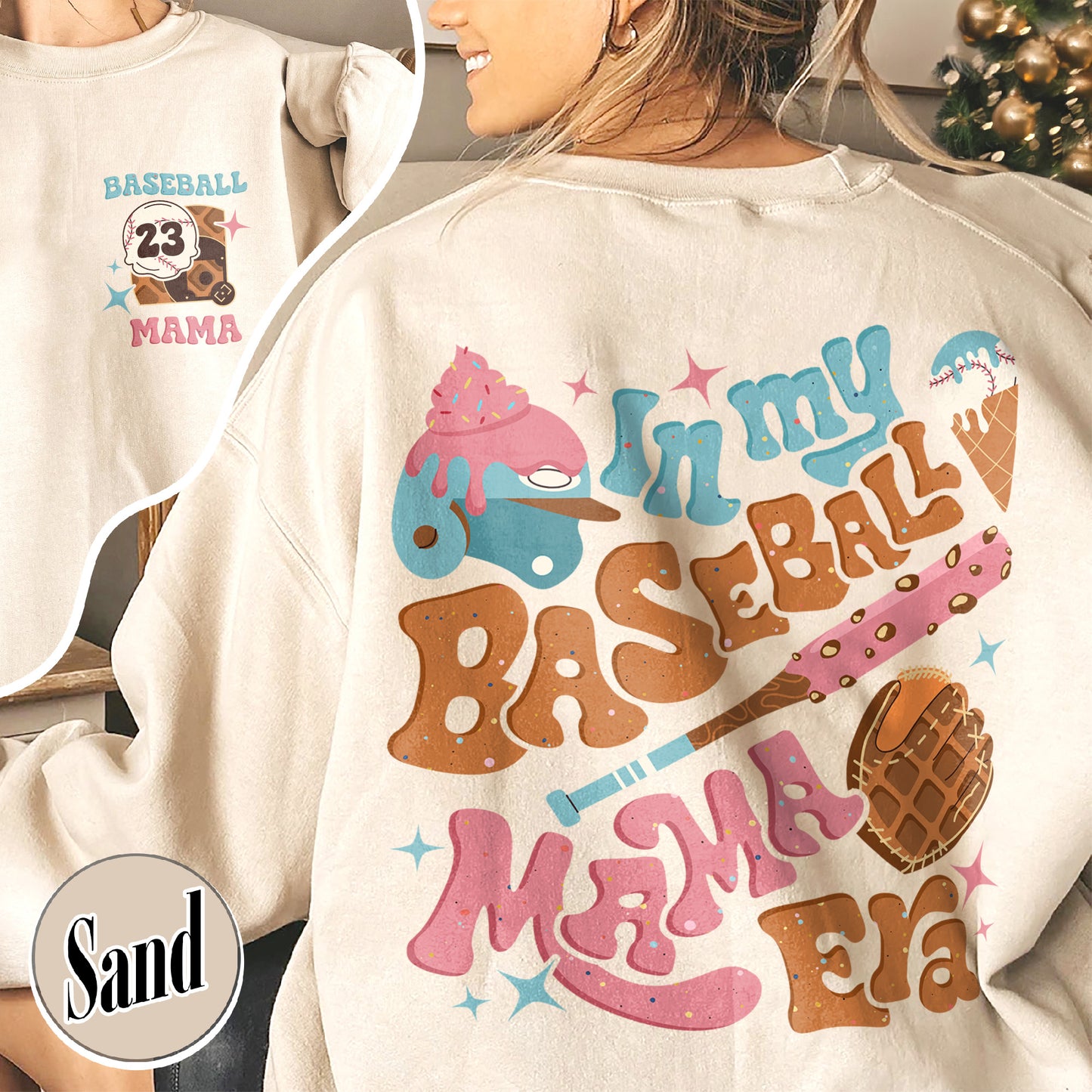 Mother’s Day Sweatshirt, Personalized Baseball Drip Mama Sweatshirt, Custom Baseball Sweatshirt, Baseball Sweatshirt