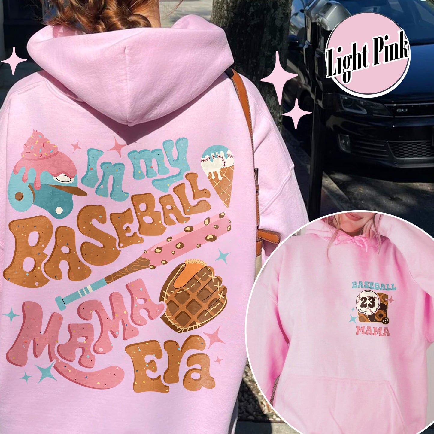 Mother’s Day Hoodie, Personalized Baseball Drip Mama Hoodie, Custom Baseball Hoodie, Baseball Hoodie