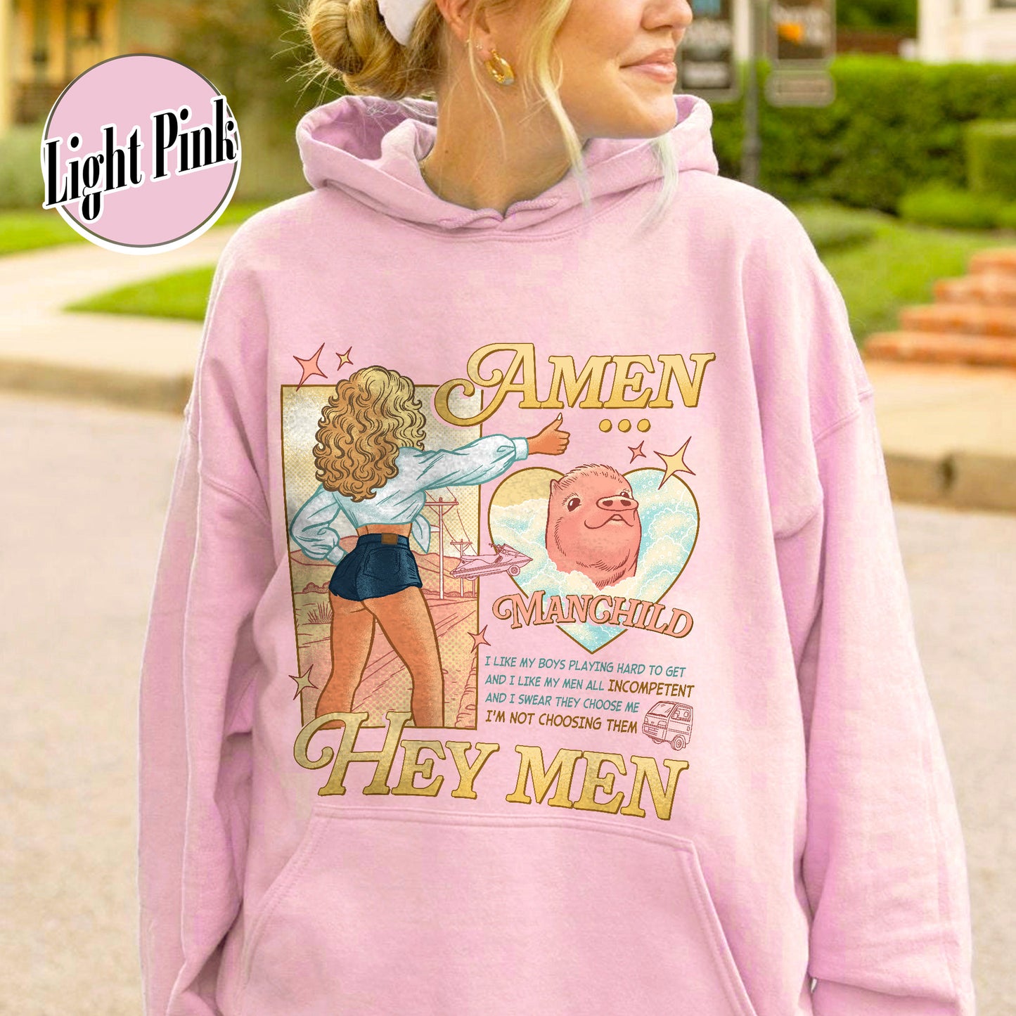 Music Lovers Hoodie,Manchild Hoodie,Short and Sweat,Manchild Lyric Hoodie, Sab Carp Hoodie