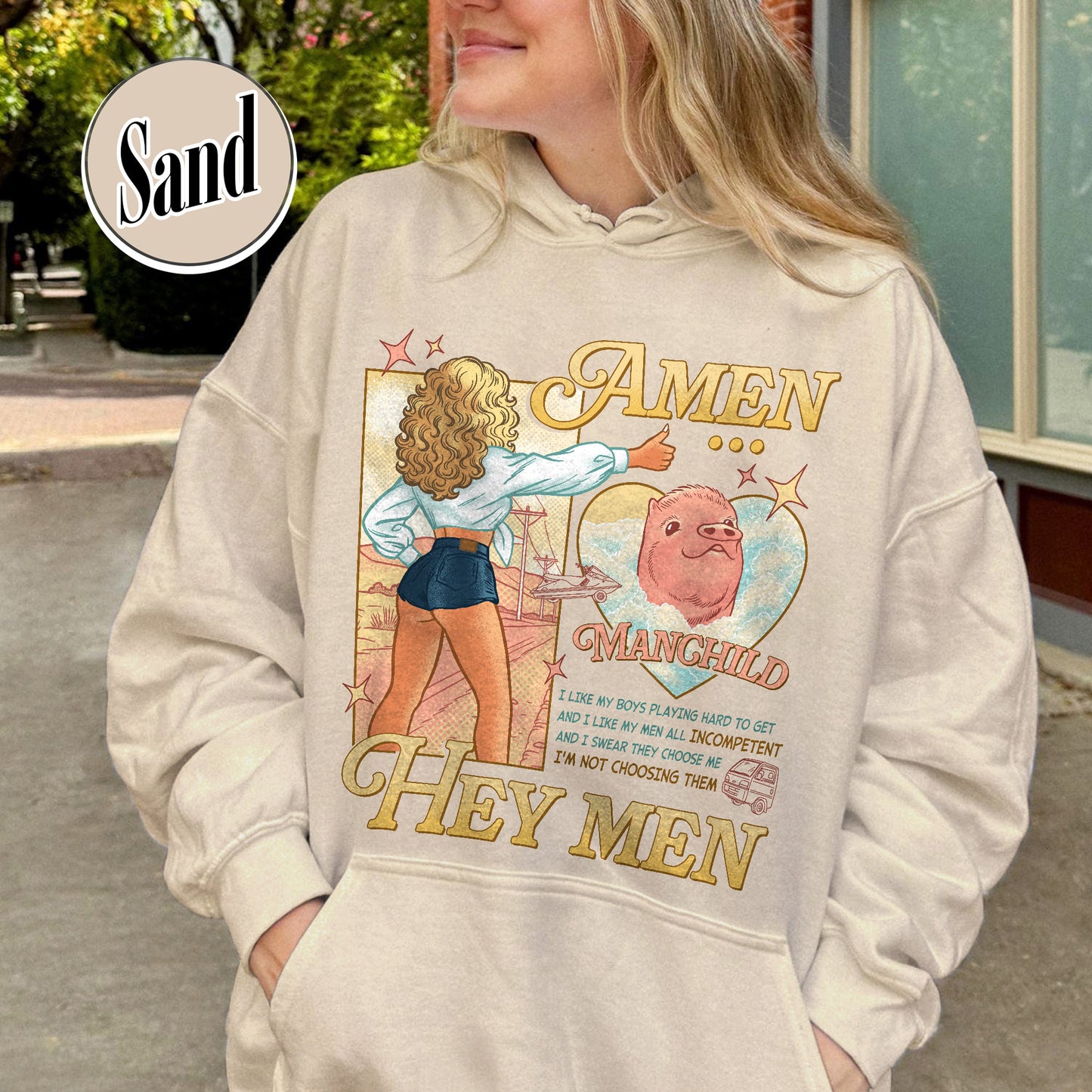 Music Lovers Hoodie,Manchild Hoodie,Short and Sweat,Manchild Lyric Hoodie, Sab Carp Hoodie