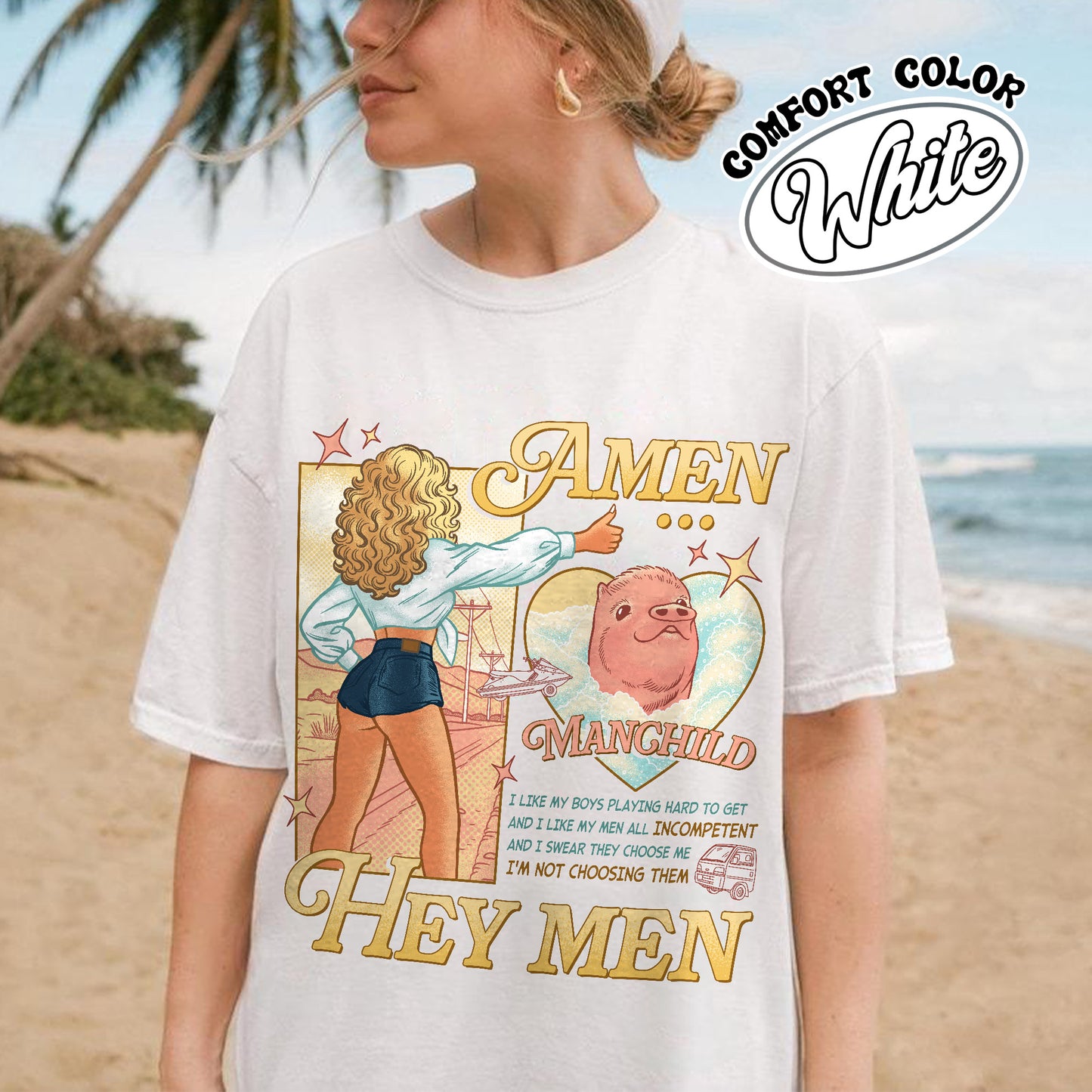Music Lovers Comfort Colors Shirt,Manchild Shirt,Short and Sweat,Manchild Lyric Shirt, Sab Carp Tshirt