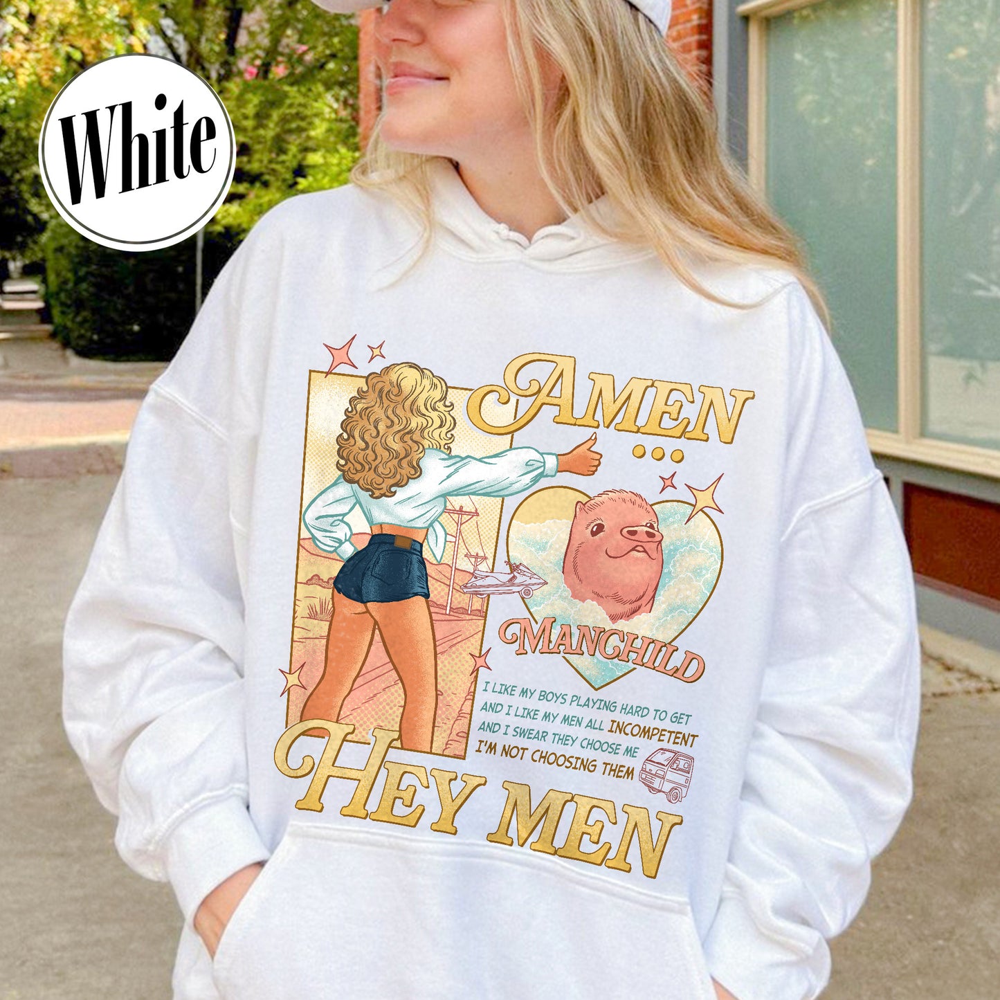 Music Lovers Hoodie,Manchild Hoodie,Short and Sweat,Manchild Lyric Hoodie, Sab Carp Hoodie