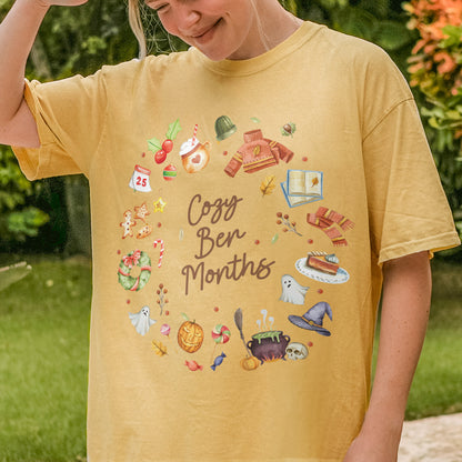Cozy Ber Months Shirt, Fall Winter Seasonal Tee, Autumn Halloween Thanksgiving Christmas Top Tshirt