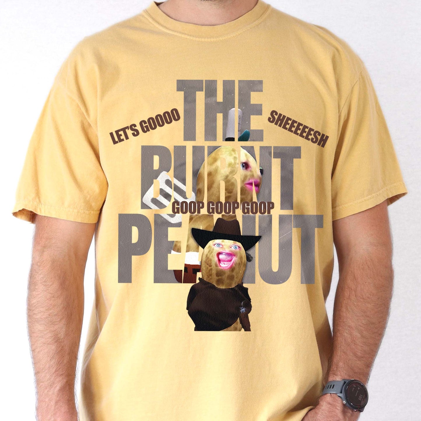 Funny The Burnt Peanut GOOP Homage, Peanut GOOP Bungulator 90s Bootleg, Internet Viral Meme Tshirt