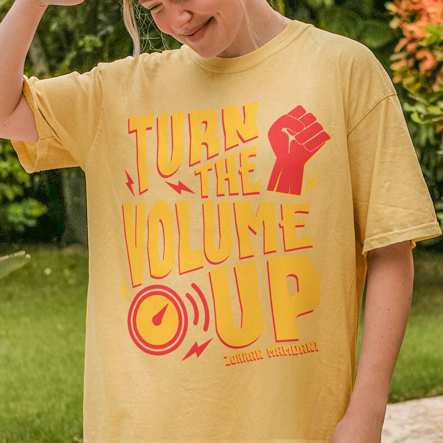 Turn the Volume Up, Zohran Mamdani, Zohran NYC Mayor, Progressive, Liberal, NYC 2026, Democracy Tshirt