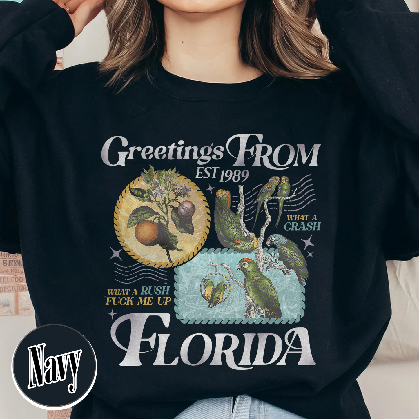 Florida!!! Sweatshirt, Palm Beach Sweatshirt, Girls Trip Sweatshirt, Trendy Summer, Ttpd Sweatshirt, Tropical Aesthetic Swiftie Gift, Summer Vibes
