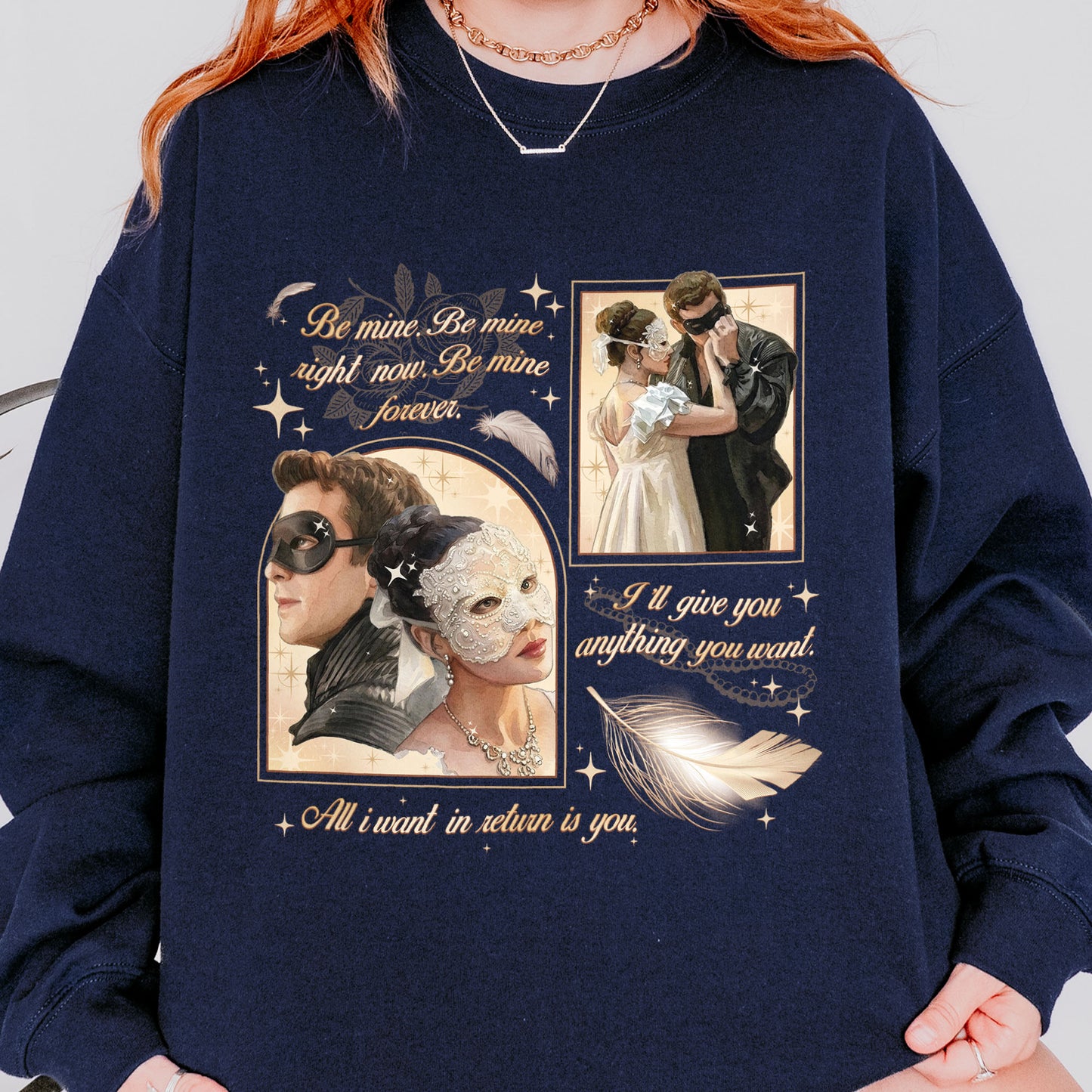 From Masquerade to Marriage – Benophie Inspired – Bridgerton Benedict & Sophie Regency Romance Sweatshirt