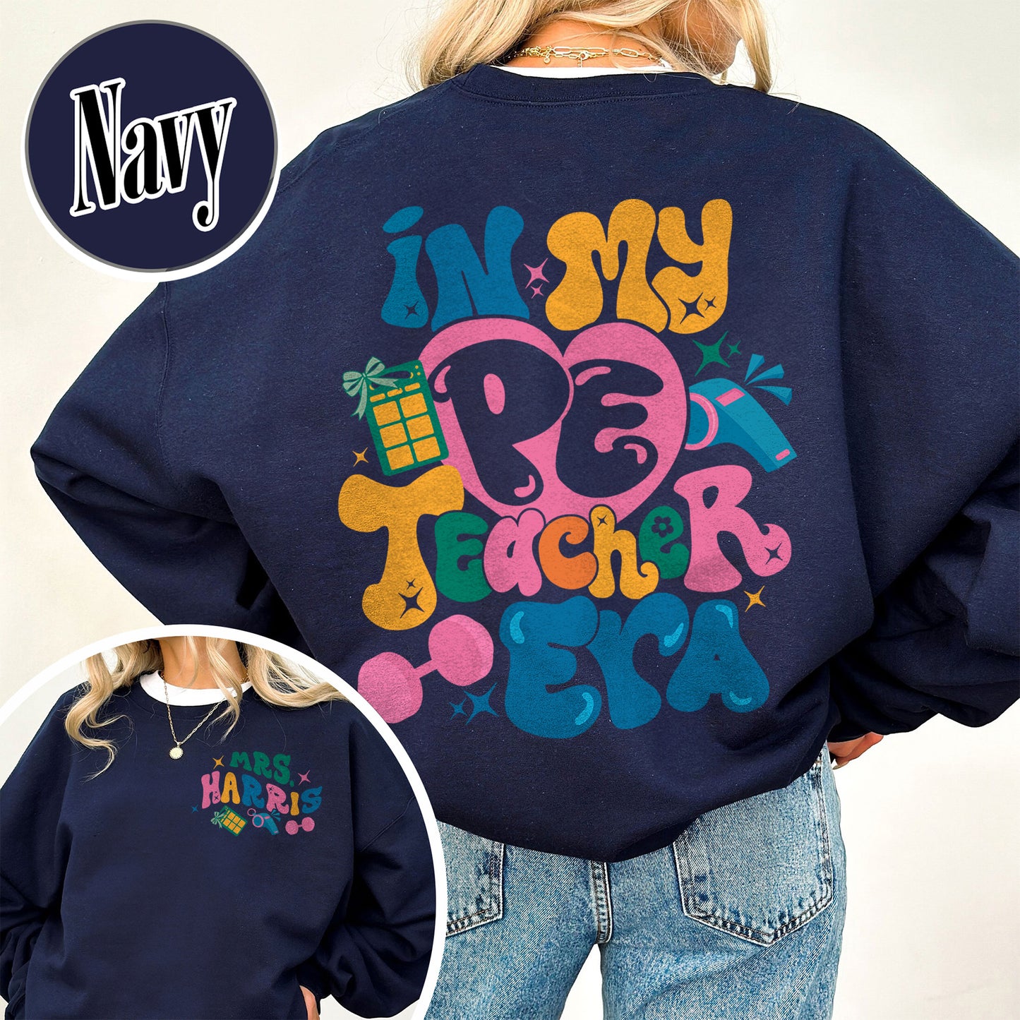 Custom Pe Teacher Sweatshirt, Physical Education Teacher Sweatshirt, Pe Teacher Appreciation Sweatshirt