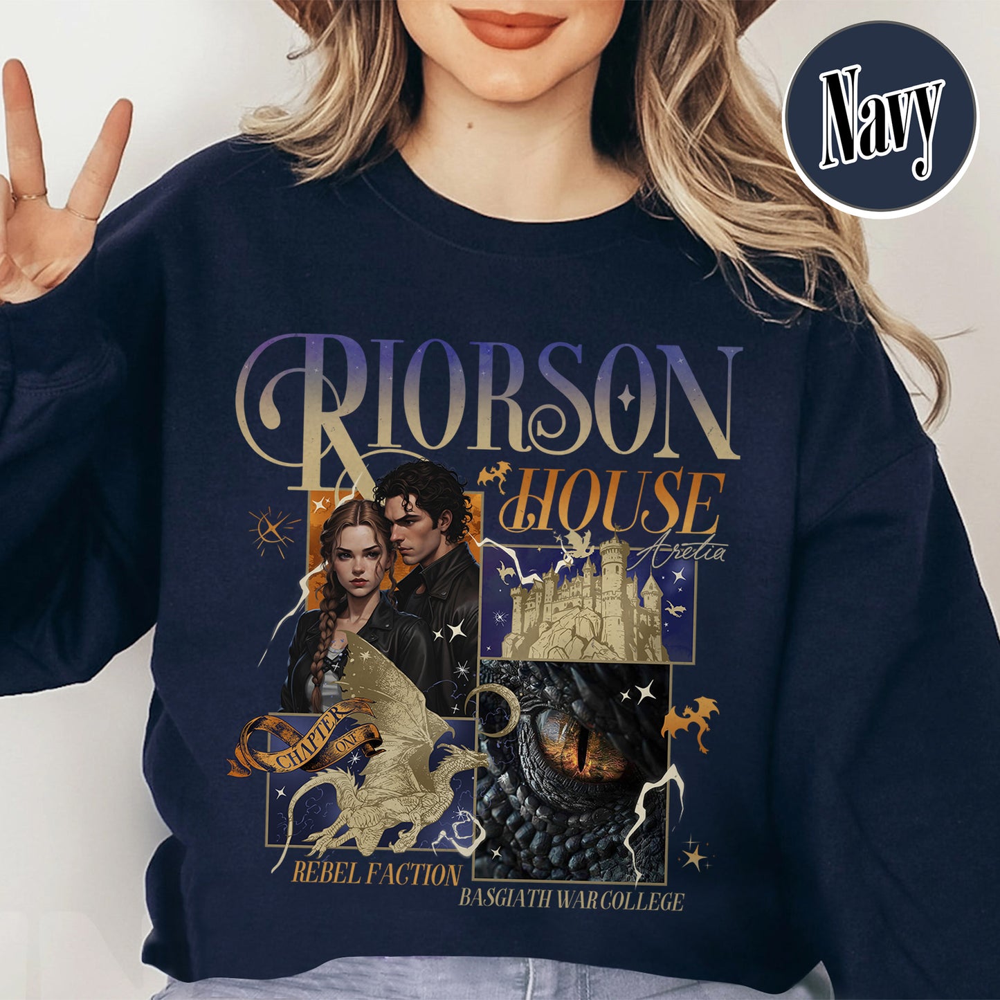 Bookish Sweatshirt, Xaden Riorson House Sweatshirt, Fourth Wing Sweatshirt, Iron Flame Sweatshirt, Rebecca Yarros Merch