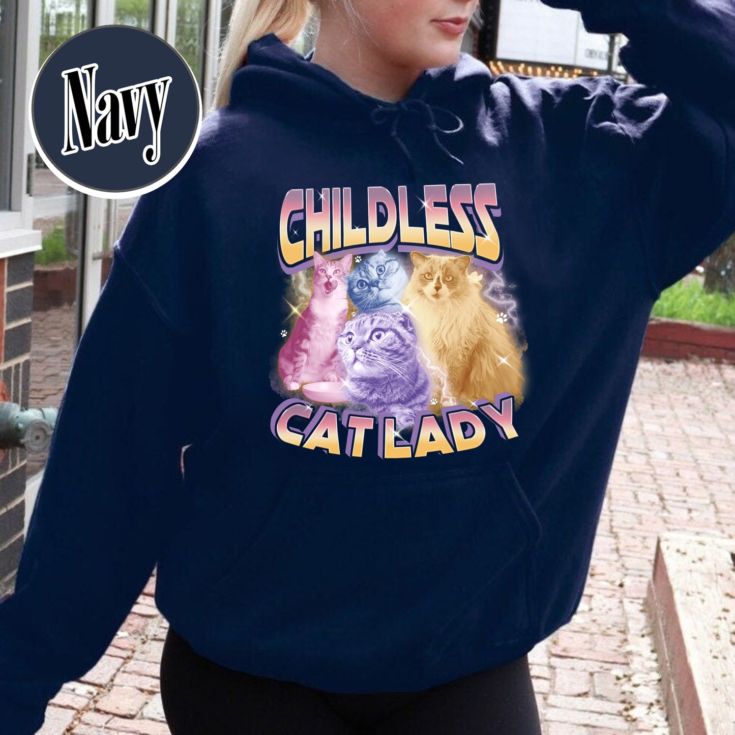 Election Hoodie, Childless Cat Lady Custom Bootleg 2024 Hoodie, Madame President Hoodie