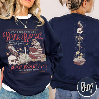 Dark Romance Book Club Sweatshirt, Good Girls Read Dark Romance Sweatshirt, Dark Romance Social Club, Dark Romance Era, Dark Romance Gift, Book Lover