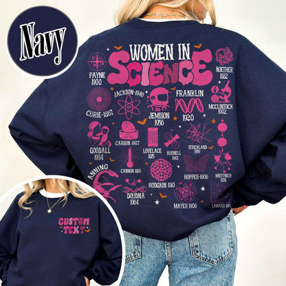 Feminist Sweatshirt, Women in Science Sweatshirt, Science Lover Gift Sweatshirt, Stem Sweatshirt