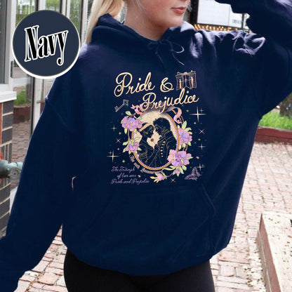 Bookish Hoodie, Pride and Prejudice 20th Anniversary Hoodie for Fan, Pemberley Hoodie