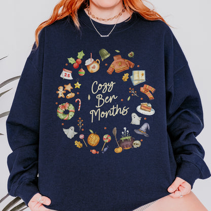Cozy Ber Months Shirt, Fall Winter Seasonal Tee, Autumn Halloween Thanksgiving Christmas Top Sweatshirt