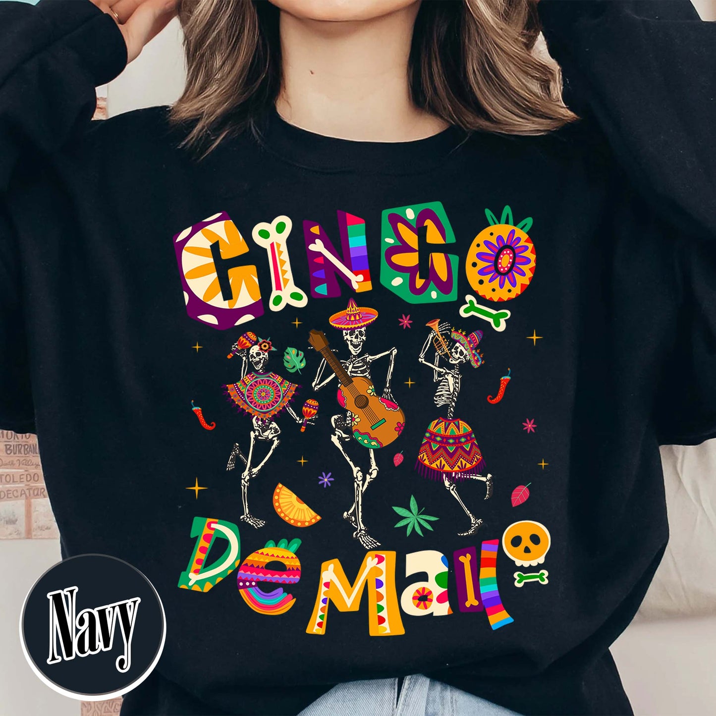 Cinco De Mayo Sweatshirt, Skeleton Dabbing, Skeleton Cinco De Mayo,Taco Sweatshirt, Lets Fiesta Sweatshirt,Mexican Fiesta,