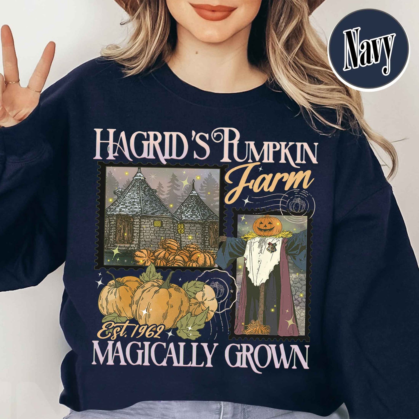 Halloween Comfort Color Sweatshirt, Hagrids Pumpkin Patch Sweatsshirt, Harry Potter Sweatshirt