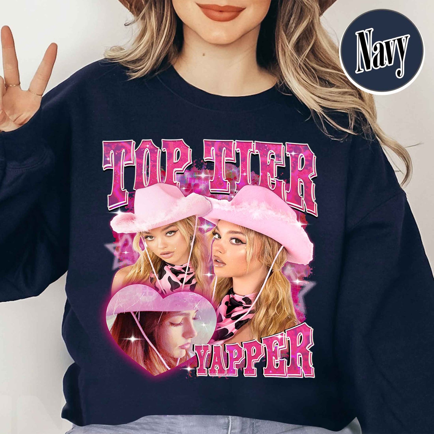 Custom Bootleg Sweatshirt, Top Tier Yapper Custom Sweatshirt, Custom Vintage Retro Sweatshirt