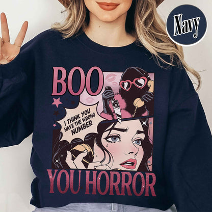 Halloween Sweatshirt, Boo Your Horror Halloween Sweatshirt, Horror Sweatshirts, Halloween Gift, Stay Spooky Sweatshirt