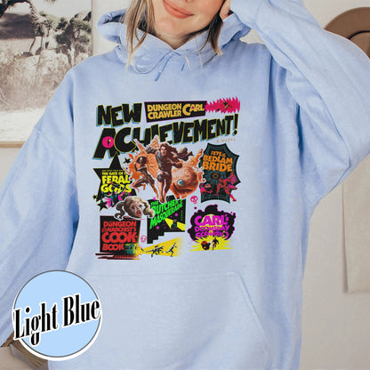 New Achievement Dungeon Hoodie, New Achievement Dungeon Crawler Carl Hoodie, Sci-Fi Book Lover Hoodie, Dungeon Crawler Carl Series Hoodie