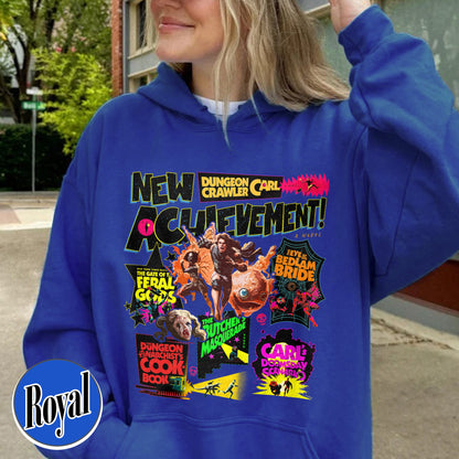 New Achievement Dungeon Hoodie, New Achievement Dungeon Crawler Carl Hoodie, Sci-Fi Book Lover Hoodie, Dungeon Crawler Carl Series Hoodie