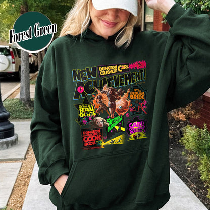 New Achievement Dungeon Hoodie, New Achievement Dungeon Crawler Carl Hoodie, Sci-Fi Book Lover Hoodie, Dungeon Crawler Carl Series Hoodie