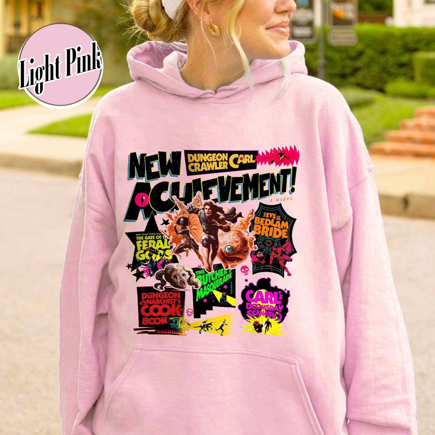 New Achievement Dungeon Hoodie, New Achievement Dungeon Crawler Carl Hoodie, Sci-Fi Book Lover Hoodie, Dungeon Crawler Carl Series Hoodie