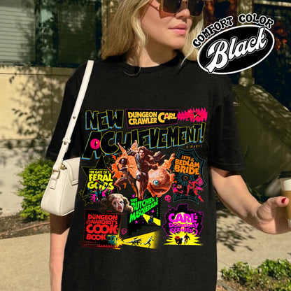 New Achievement Dungeon Shirt, New Achievement Dungeon Crawler Carl Shirt, Sci-Fi Book Lover Shirt, Dungeon Crawler Carl Series Shirt