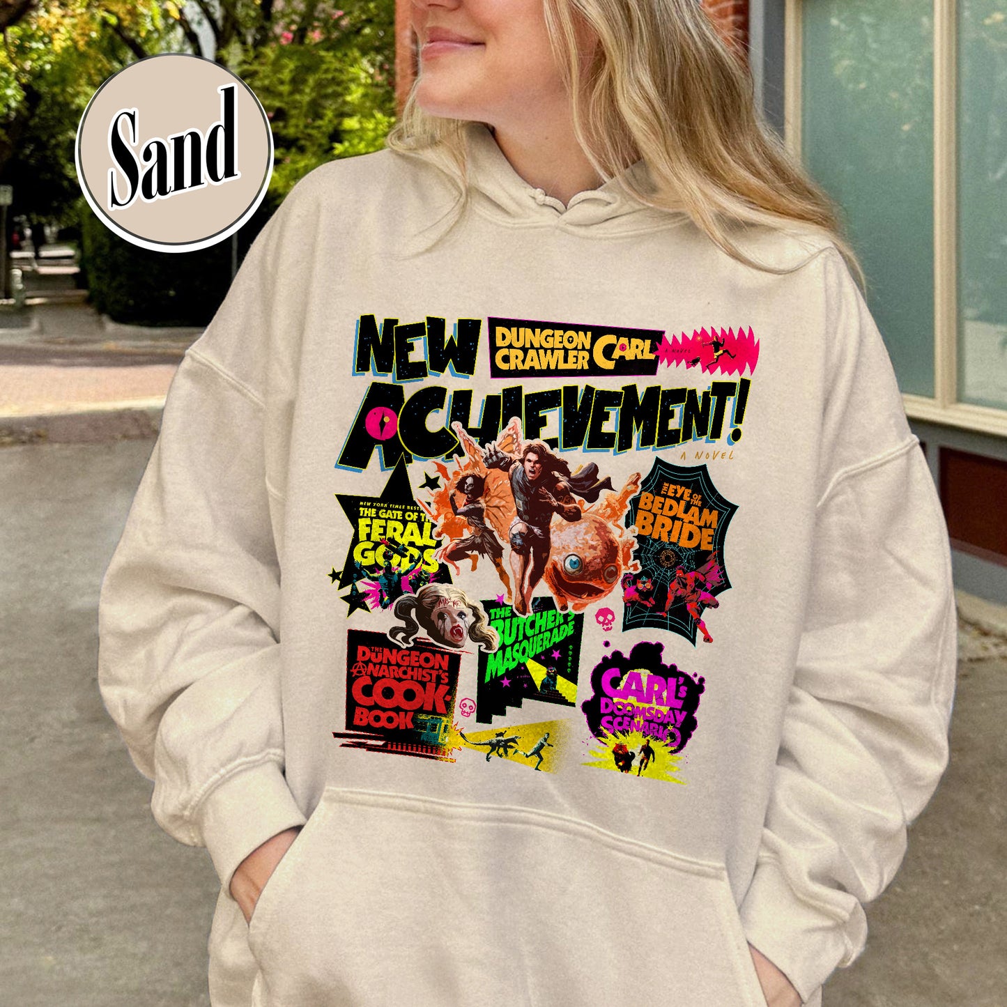 New Achievement Dungeon Hoodie, New Achievement Dungeon Crawler Carl Hoodie, Sci-Fi Book Lover Hoodie, Dungeon Crawler Carl Series Hoodie