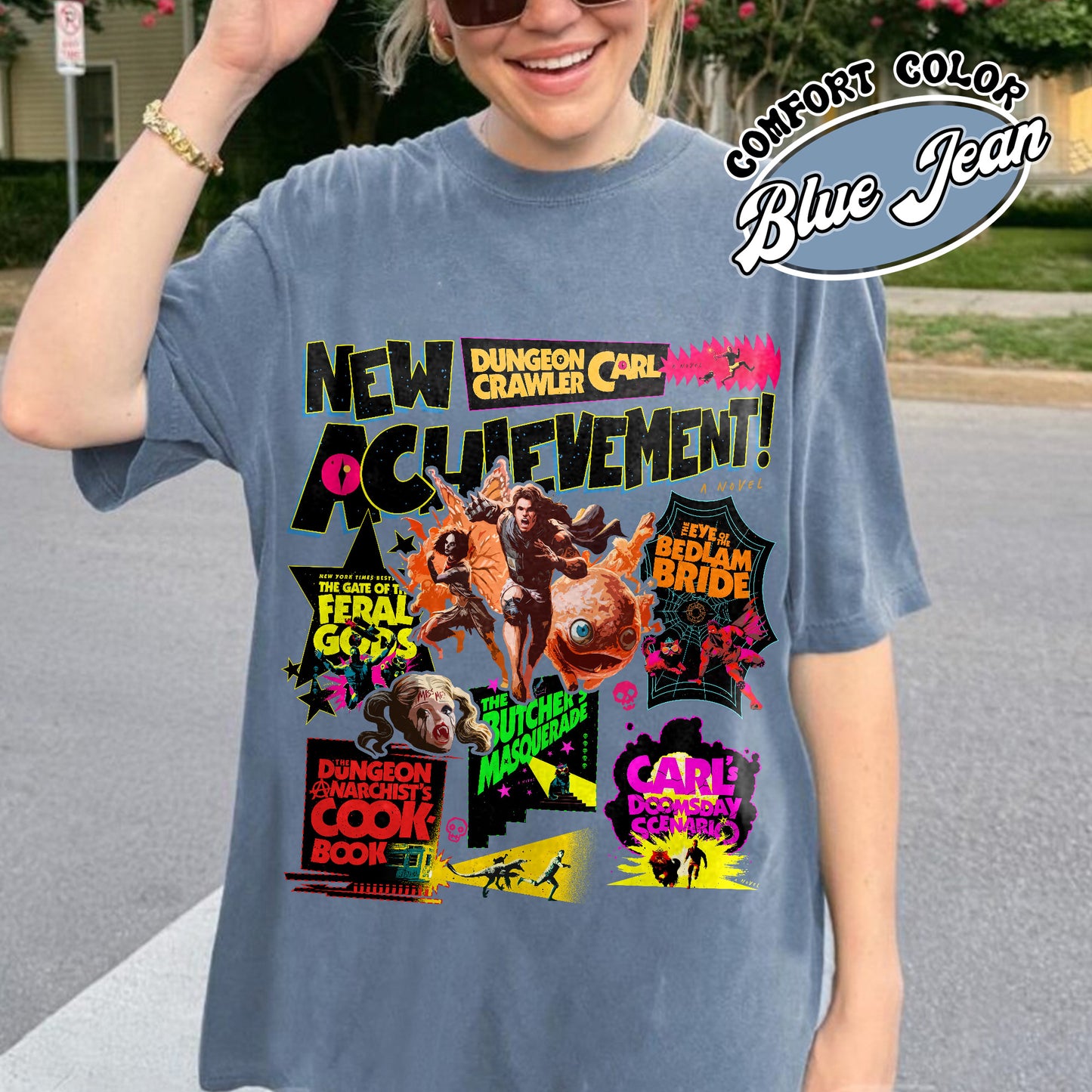 New Achievement Dungeon Shirt, New Achievement Dungeon Crawler Carl Shirt, Sci-Fi Book Lover Shirt, Dungeon Crawler Carl Series Shirt