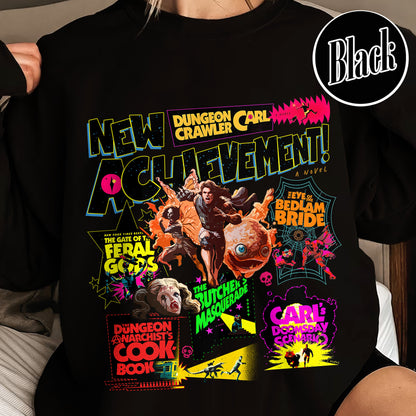 New Achievement Dungeon Sweatshirt, New Achievement Dungeon Crawler Carl Sweatshirt, Sci-Fi Book Lover Sweatshirt, Dungeon Crawler Carl Series Sweatshirt