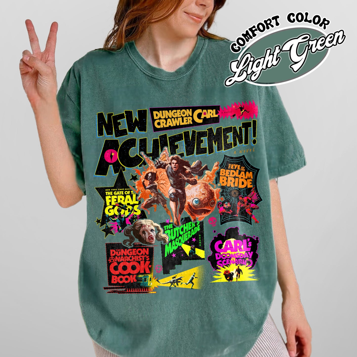 New Achievement Dungeon Shirt, New Achievement Dungeon Crawler Carl Shirt, Sci-Fi Book Lover Shirt, Dungeon Crawler Carl Series Shirt