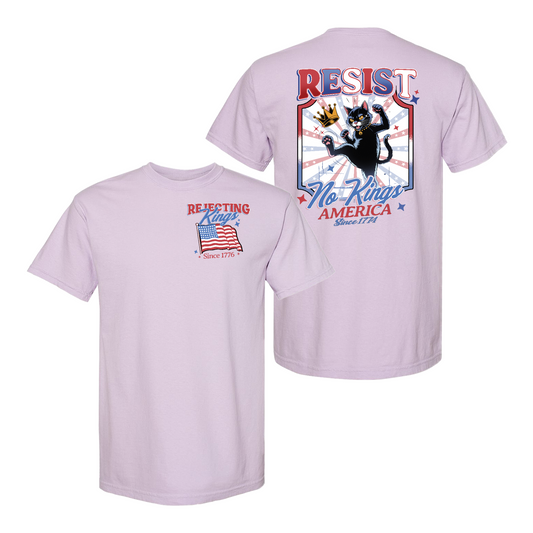 No Kings Comfort Colors Shirt,Rejecting Kings Since 1776 Protest Shirt, Resist Shirt, Anti Authoritarianism Shirt