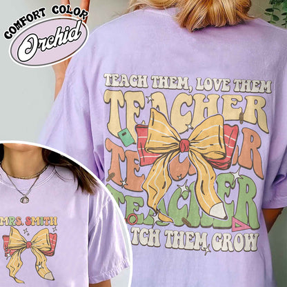 Customized Teacher Shirt, Back to School Shirt, Teacher Gifts, Teacher Custom Name Shirt, Teacher Team, Teacher Teach Team Love Them Shirt