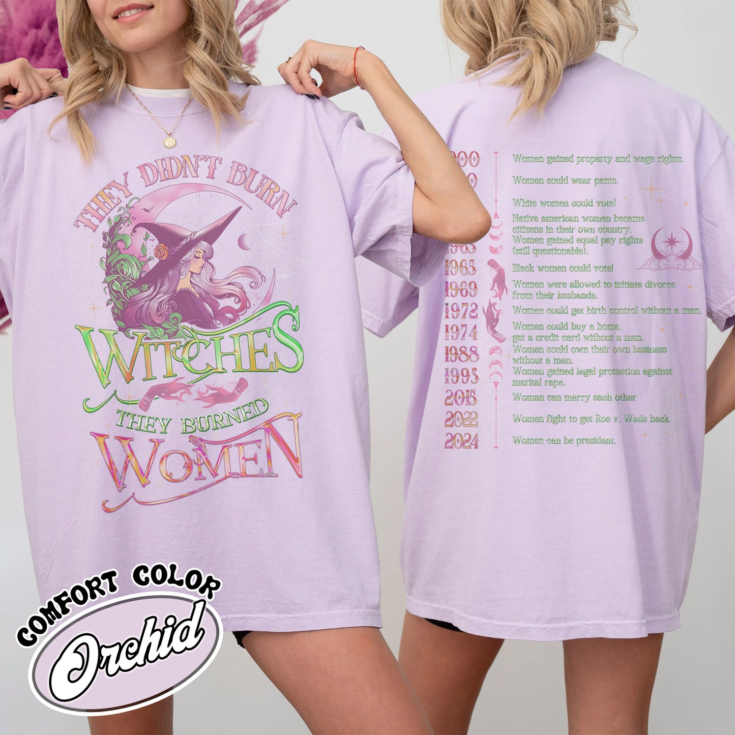 They Didnt Burn Witches They Burned Women Shirt, Girls Will Be Girls Witchy Feminist Shirt, Burn the Patriarchy Shirt, Women’s Rights Shirt