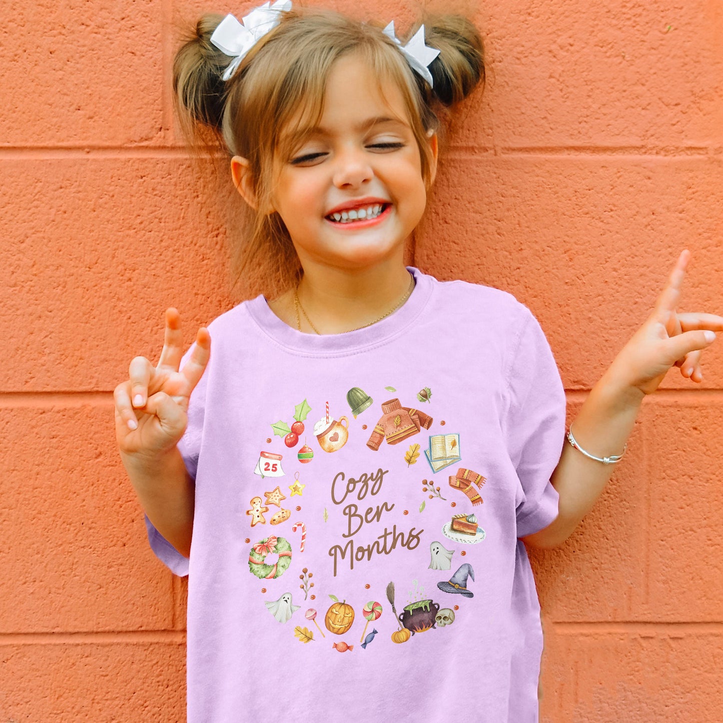 Cozy Ber Months Shirt, Fall Winter Seasonal Tee, Autumn Halloween Thanksgiving Christmas Top Youth Tshirt