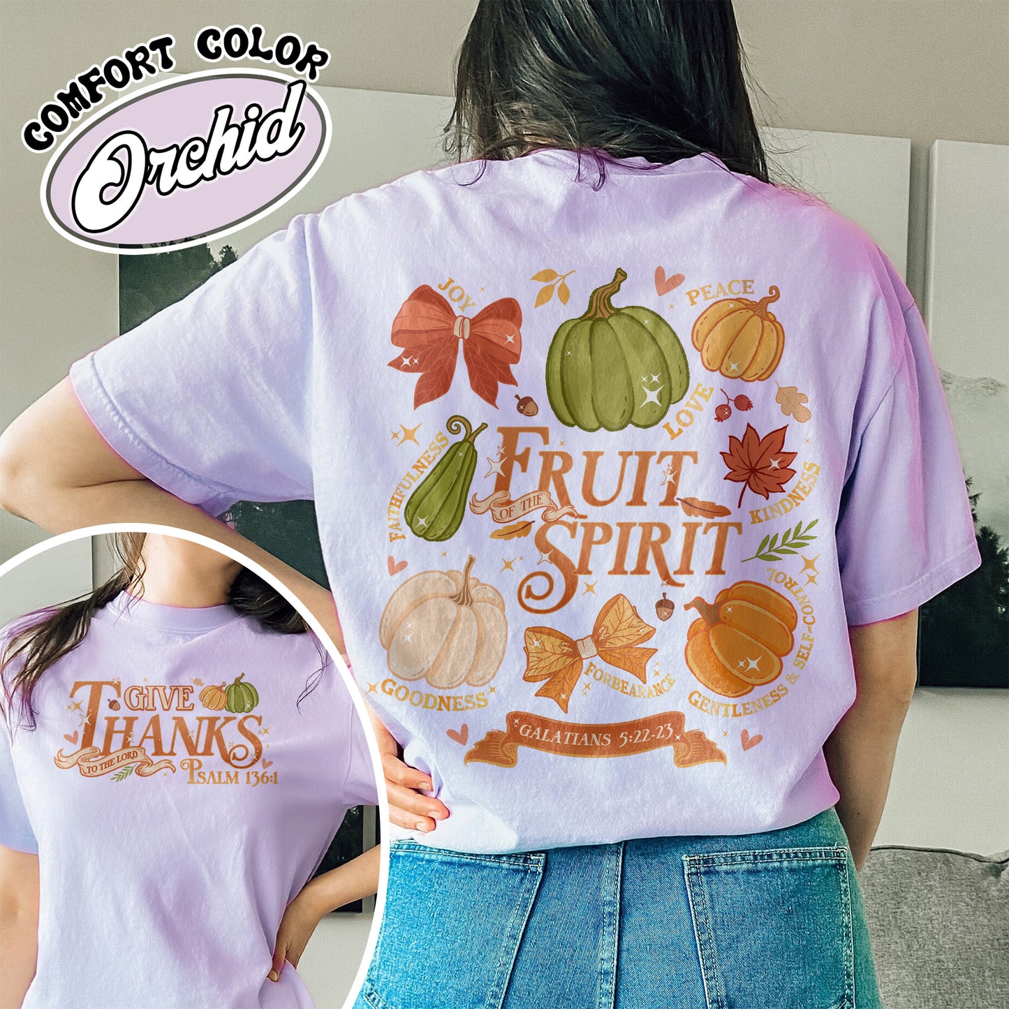 Christian Halloween Shirts, Halloween Christian Pumpkin, Jesus Shirt, Give Thanks to the Lord Shirt, Psalms 136 Shirt, Fall Autumn Tshirt