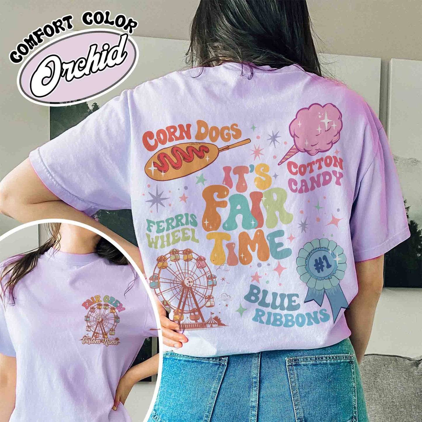 It’s Fair Time Shirt, Carnival T-Shirt, Cotton Candy Corn Dogs Wheel Blue Ribbon Shirt, County Fair Carnival, Fair Crew Shirt, State Fair Shirt