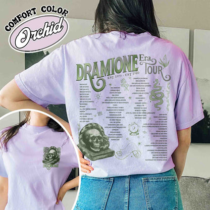 Dramione Tour Comfort Color Shirt, Bookish Fan Fic Shirt, Magic Wizard School, HP Shirt, Wizard School Snake House, Dramione Book Club, Green House Shirt