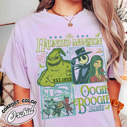 Nightmare On Main Street Comfort Colors Tshirt, Halloween Shirt For Women, Halloween Fall Shirt Retro Halloween Shirt, Haunted Mansion Shirt