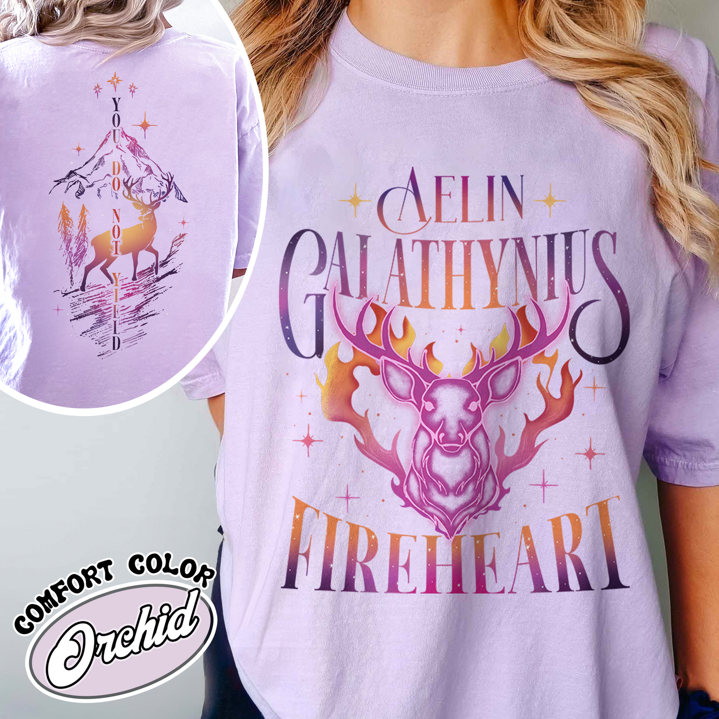 Fireheart Queen Aelin Comfort Colors Shirt, Terrasen to Whatever End Fireheart, Fireheart Queen Aelin Shirt, You Do Not Yield Shirt, TOG Shirt