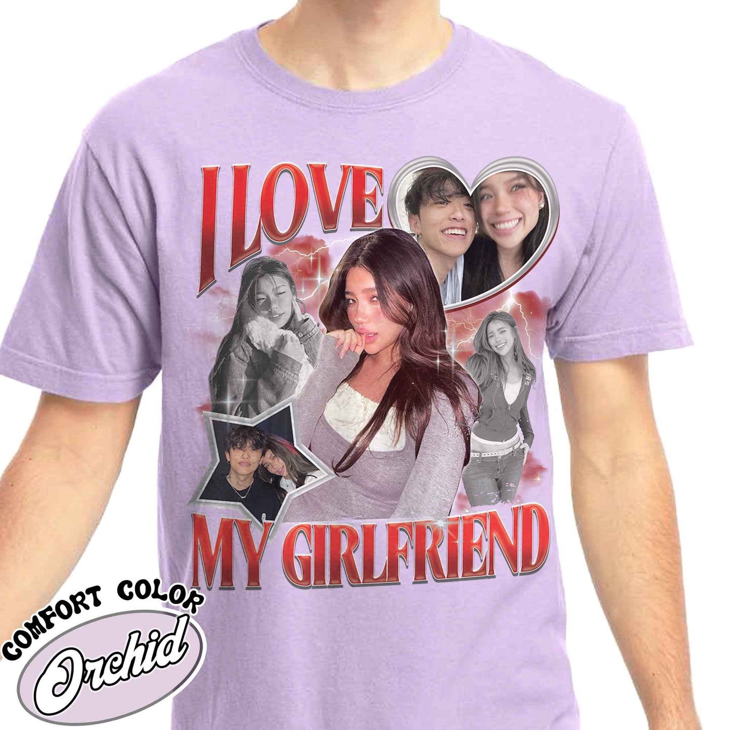 I Love My Girlfriend Shirt, Custom I Love My Girlfriend Shirt, Custom Rap Tee Comfort Colors, Custom Rap Tee for Boyfriend, Vintage Rap Tee