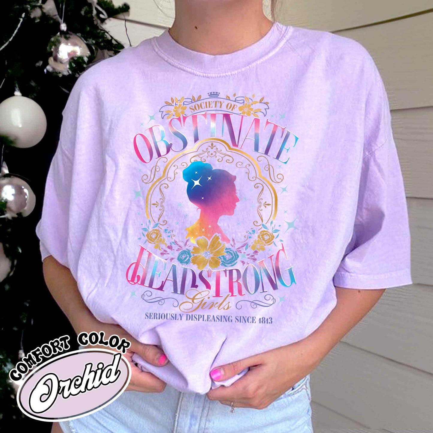 Society of Obstinate Headstrong Girls Shirt, Pride and Prejudice Shirt, Strong Girl Shirt, Feminist Shirt, Book Lover Gift, Power Girl Head Shirt