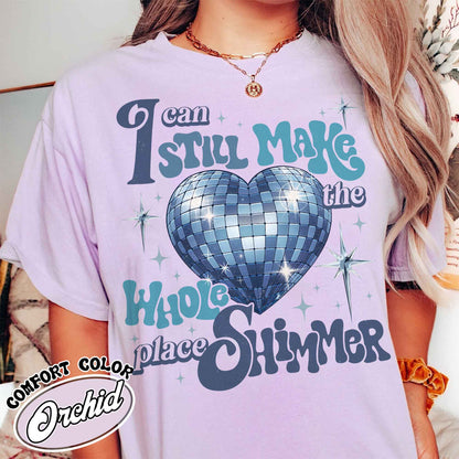 I Can Still Make the Whole Place Shimmer, Bejeweled Shirt, Music Lover, Lover Lyrics Shirt, Lover Album Shirt, Gift for Her, Soft Girl Aesthetic