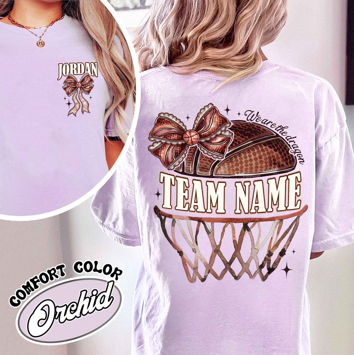 Custom Basketball Mom Shirt, Personalized Basketball Shirt, Game Day Basketball Shirt, Girl Basketball Shirt, Custom Team Basketball Shirt