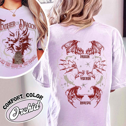 Father of the Dragon Shirt, Mother of Dragons Tshirt, Mother of Dragon Year of the Dragon, Father of Dragons Shirts, Dragon Riding, GOT Shirt